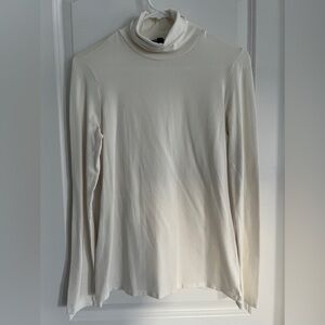 EXPRESS brand long sleeve turtleneck knit top, cream ivory color